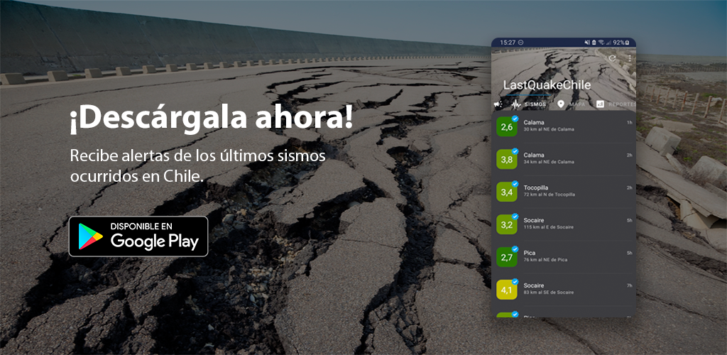 LastQuakeChile - Sismos en Chile